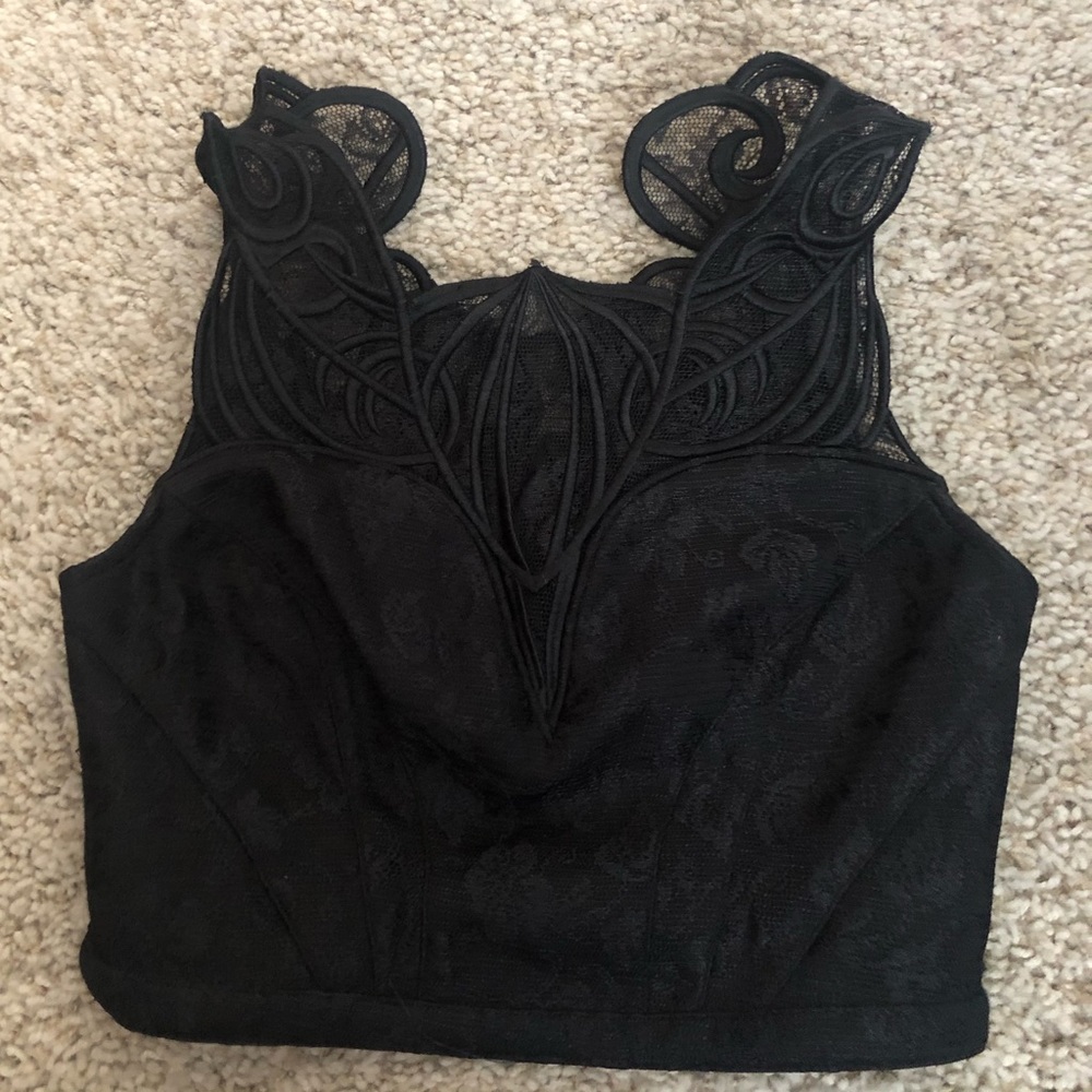 Lace crop top